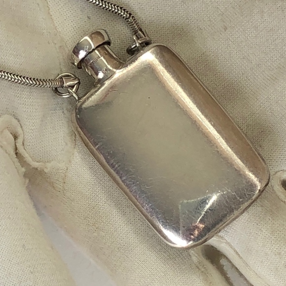 VTG All Sterling Gold Perfume Decanter Necklace - Picture 6 of 8